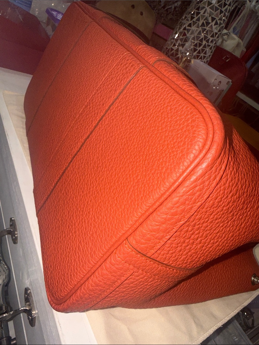 Authentic Hermes Negonda Garden Party 36 MM Rouge Duchesse - Picture 8 of 9